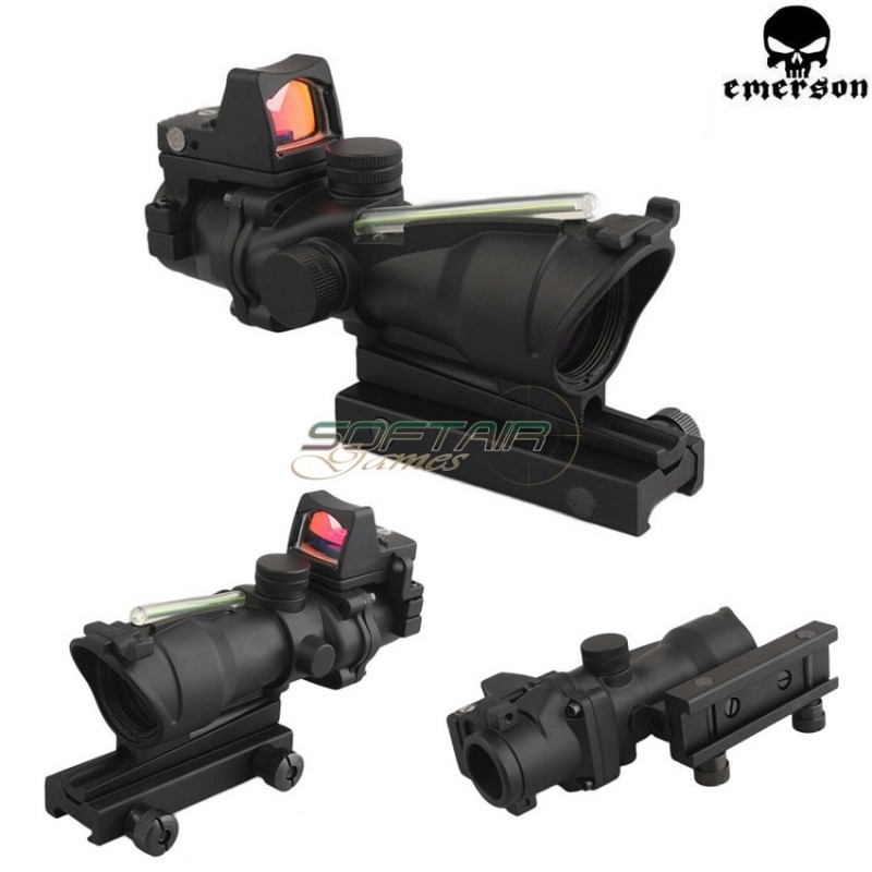 Acog 4x32 Ta31 Type Green Fiber + Mini Dot Black Emerson (em5161)