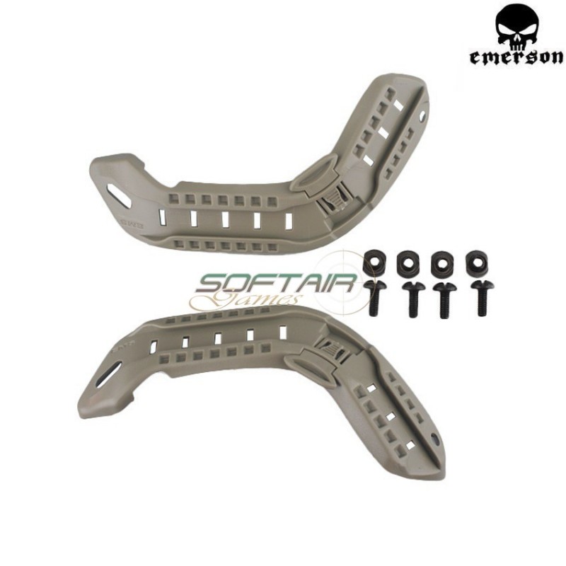 Slitte Laterali Foliage Green Ach Mich Arc Per Elmetto Emerson (em8823b)