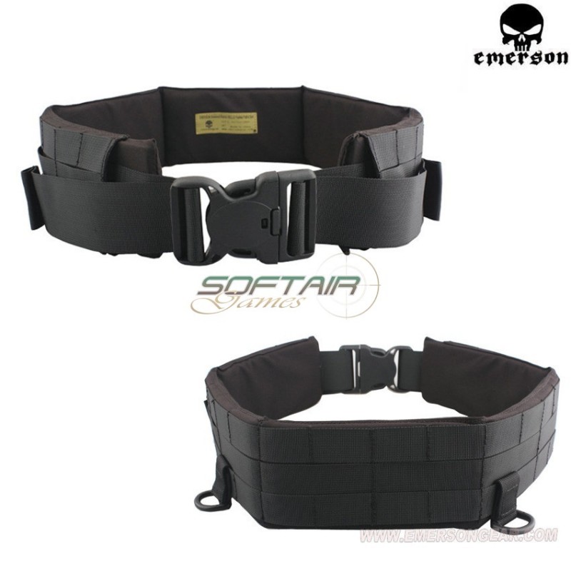 Molle Padded Patrol Belt Black Emerson (em1760) Molle Padded Patrol Belt Black Emerson (em1760)