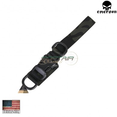 Tactical Keychain Multicam® Black Genuine Usa Emerson (em8897mcbk)