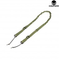 Cinghia A Due Punti Olive Drab Bungee Con Cordino Emerson (em8919a)