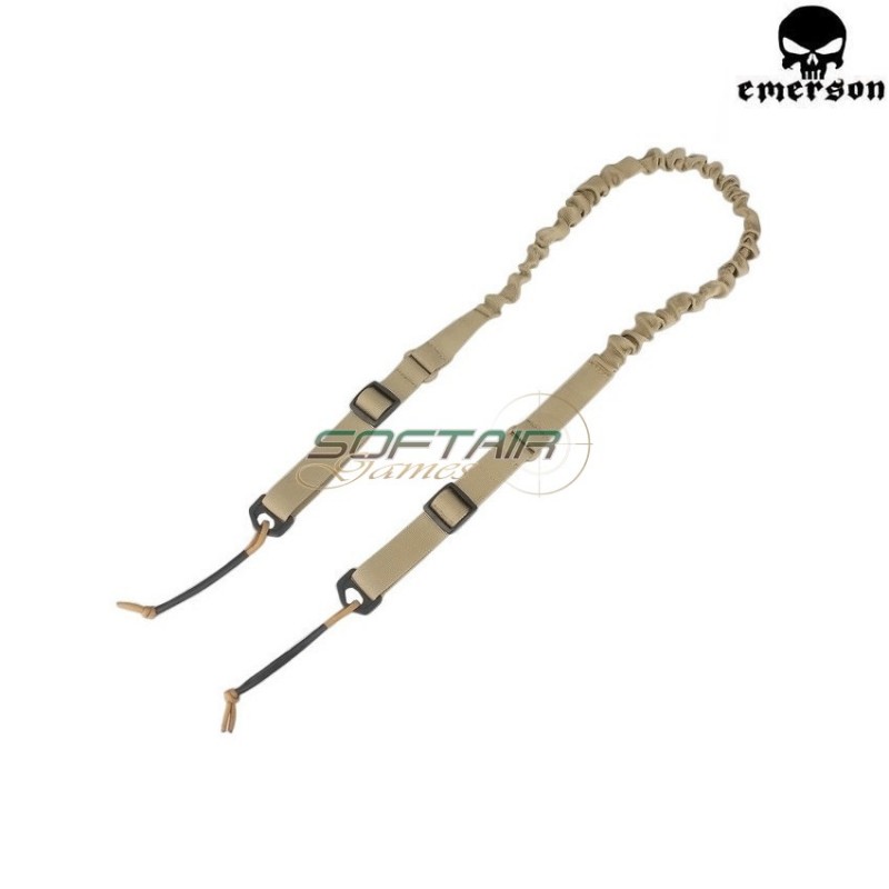 Cinghia A Due Punti Khaki Bungee Con Cordino Emerson (em8919b)
