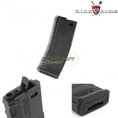 Hi-cap Magazine Tws Tmag 370bb Black For M4/bro King Arms (ka-mag-72-bk)