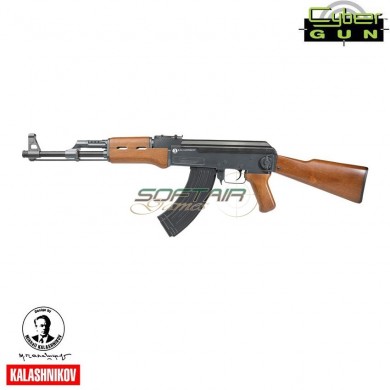 Electric Rifle Aeg Full Metal Kalashnikov Ak47 Wood Cybergun (120943)