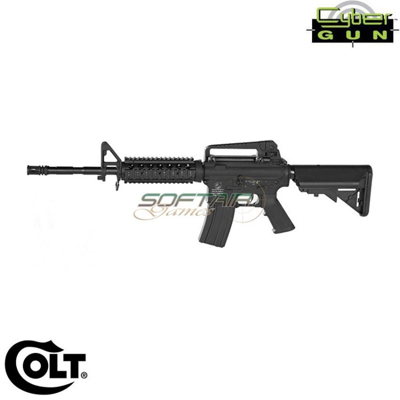 Electric Rifle Aeg Colt M4a1 Sopmod Black Cybergun (180838)