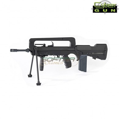 Electric Rifle Aeg F1 Famas Nylon Black With Simple Vertical Grip Cybergun (400904)