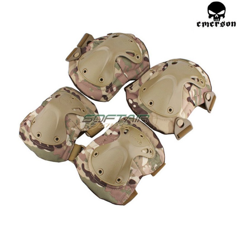 Set Elbow & Knee Multicam Hatch Type Tactical Takpad Emerson (em7052)