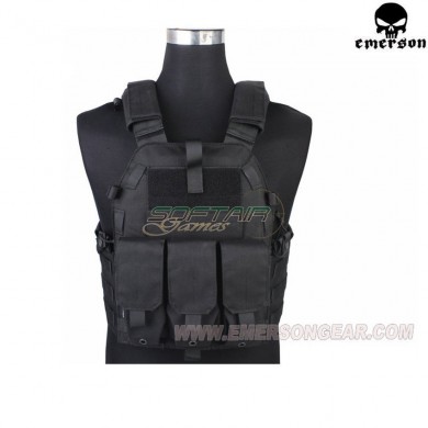 Tactical Vest Lbt 6094k Style Black Emerson (em7356e)
