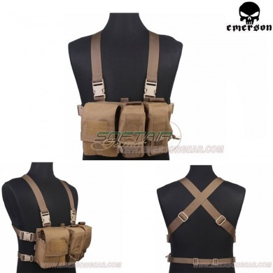 Chest Rig Simplm Tactics Style Coyote Brown Emerson (em7441)