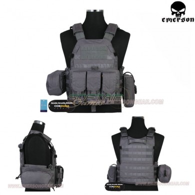 Lbt 6094a Style Plate Carrier Wolf Grey Emerson (em7440wg)