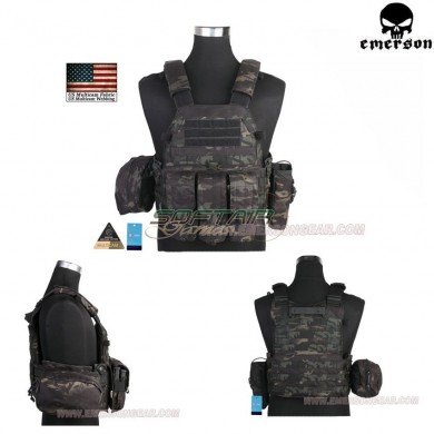 Lbt 6094a Style Plate Carrier Multicam® Black Genuine Usa Emerson (em7440mcbk)