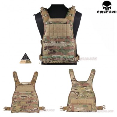 Molle Back Panel For Rrv Type Vest Multicam® Genuine Usa Emerson (em7444)