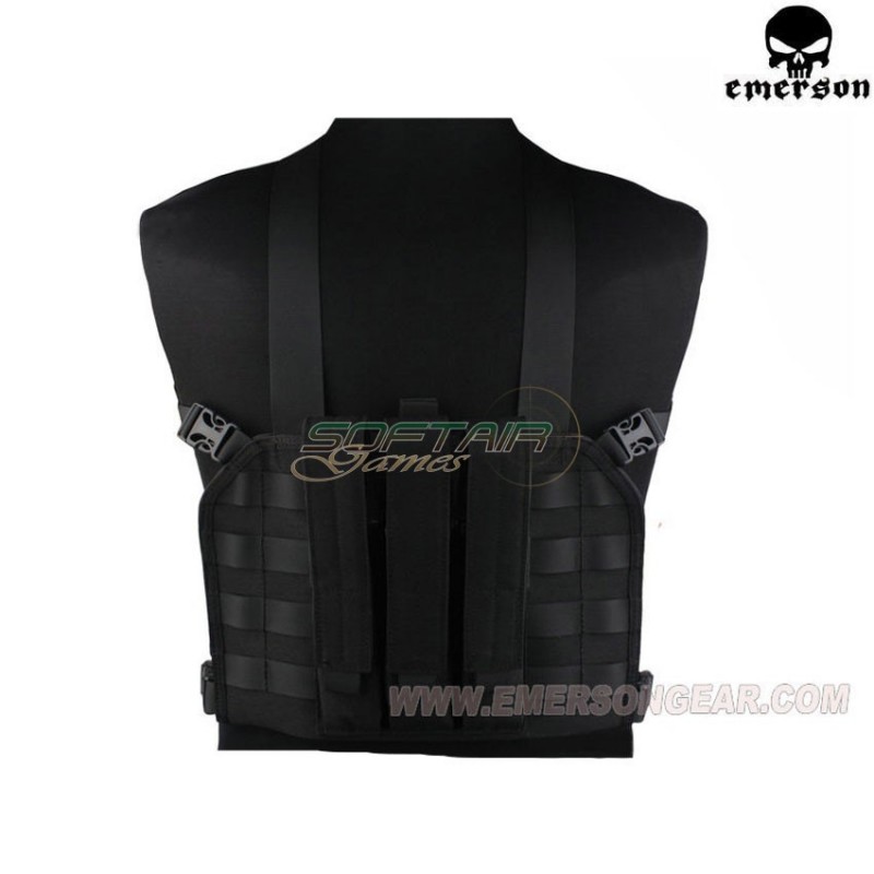 Molle Mp7 Tactical Chest Rig Black Emerson (em7445)