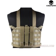 Molle Mp7 Tactical Chest Rig Khaki Emerson (em7445a)