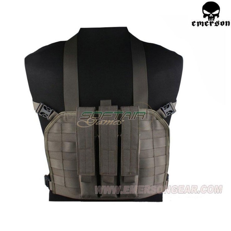 Molle Mp7 Tactical Chest Rig Foliage Green Emerson (em7445b)