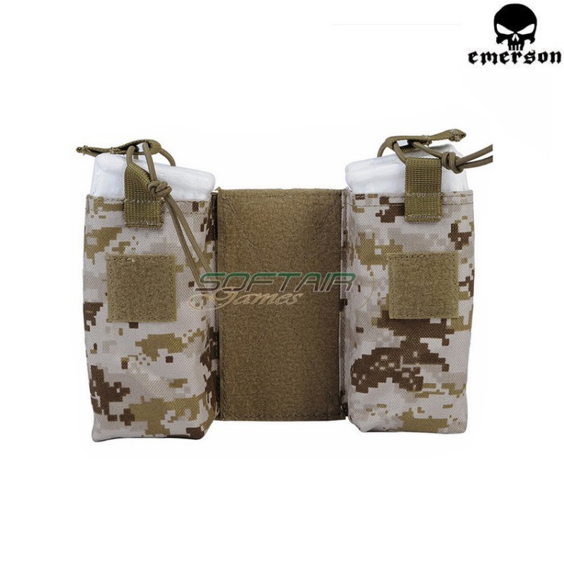 Set Radio/mag Pouch Jpc Digital Desert Emerson (em8333dd)