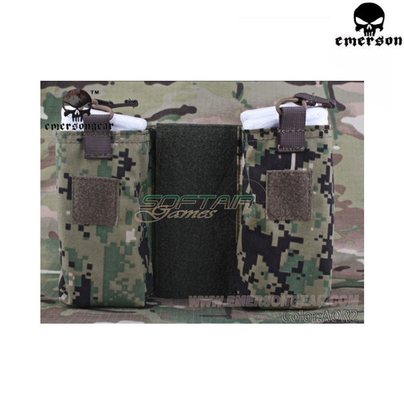 Set Radio/mag Pouch Jpc Aor2 Emerson (em8333aor2)