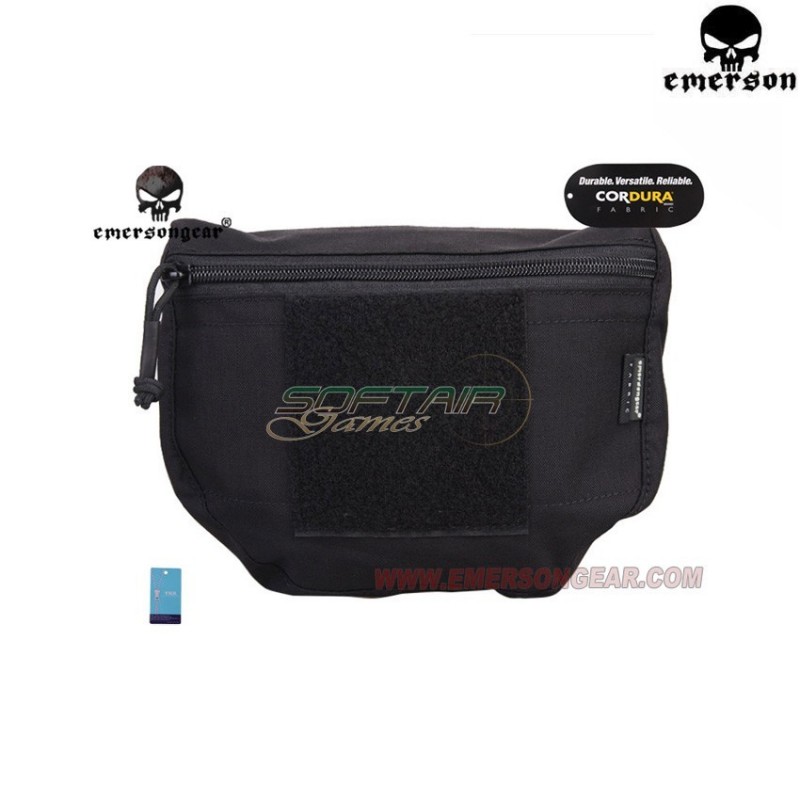 Tasca Drop Down Velcro Utility Black Emerson (em9283bk)