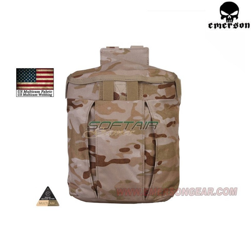 Tasca Porta Caricatori Esausti Tactical Multicam® Arid Genuine Usa Emerson (em9042mcad)