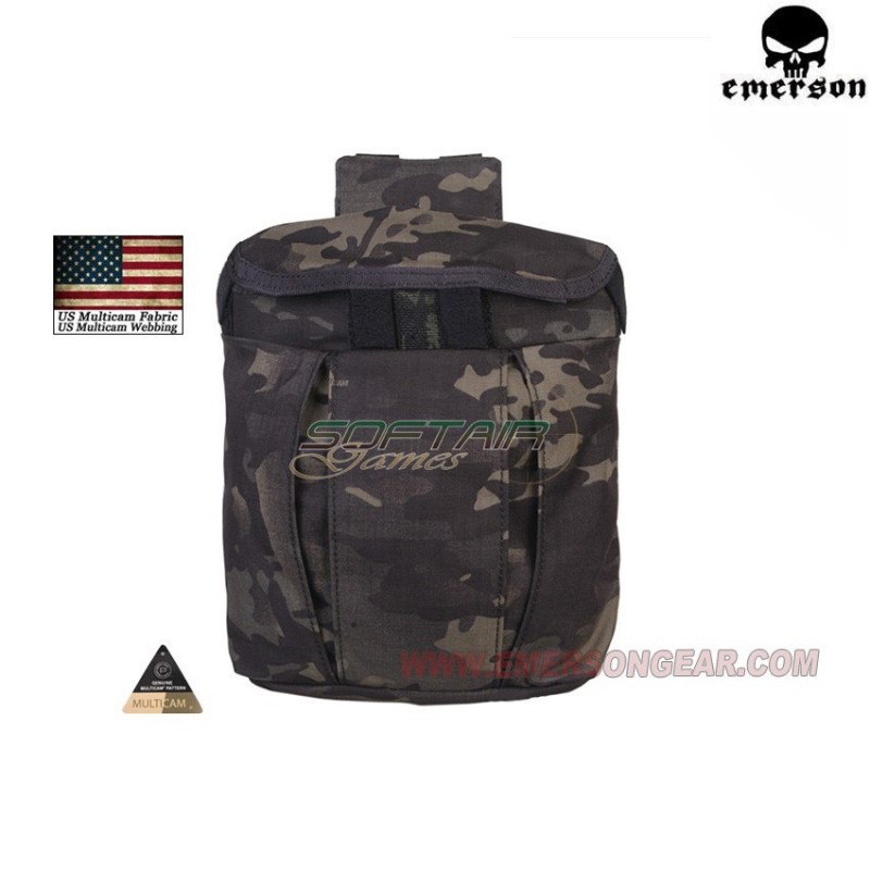 Tasca Porta Caricatori Esausti Tactical Multicam® Black Genuine Usa Emerson (em9042mcbk)