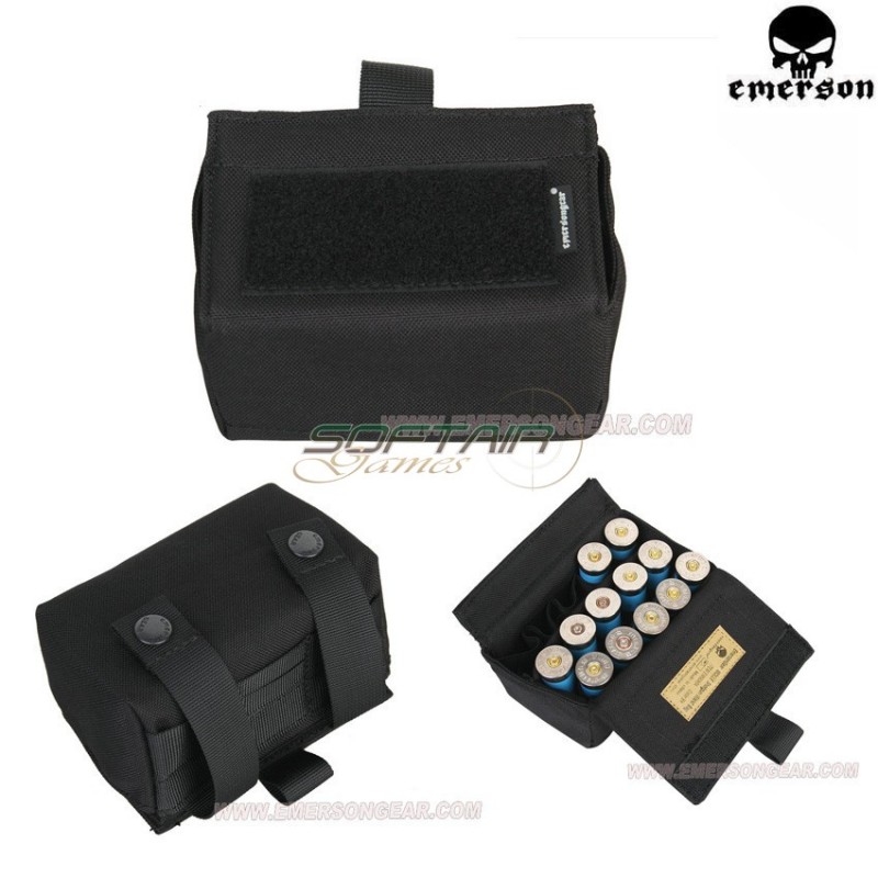 Shotgun Molle Waist Bag Black Emerson (em9040a)