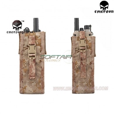 Tactical Open Radio Pouch Aor1 For Prc148/152 Type Emerson (em8350a)