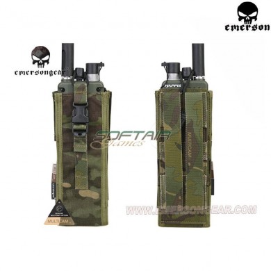 Tasca Tactical Open Porta Radio Multicam® Tropic Genuine Usa Per Prc148/152 Type Emerson (em8350mctp)