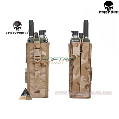 Tasca Tactical Open Porta Radio Multicam® Arid Genuine Usa Per Prc148/152 Type Emerson (em8350mcad)