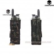 Tasca Tactical Open Porta Radio Multicam® Black Genuine Usa Per Prc148/152 Type Emerson (em8350mcbk)
