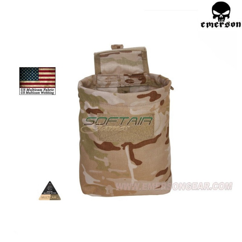 Folding Dump Pouch Multicam® Arid Genuine Usa Emerson (em9041mcad)