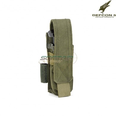 Tasca Porta Caricatore Singolo Pistola Olive Drab Defcon 5 (d5-pm01-od)
