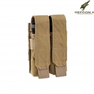Tasca Porta Caricatore Doppio Pistola Coyote Tan Defcon 5 (d5-pm02/2-ct)