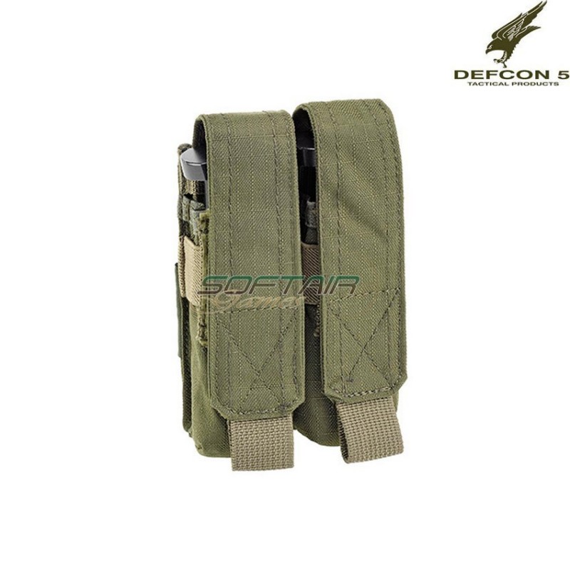 Tasca Porta Caricatore Doppio Pistola Olive Drab Defcon 5 (d5-pm02/2-od)