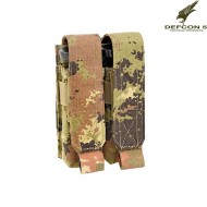 Tasca Porta Caricatore Doppio Pistola Vegetato Defcon 5 (d5-pm02/2-vi)