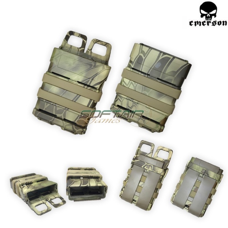 Double Rigid Fast 5.56 M4 Mag Pouch Highlander Emerson (em6350hl)