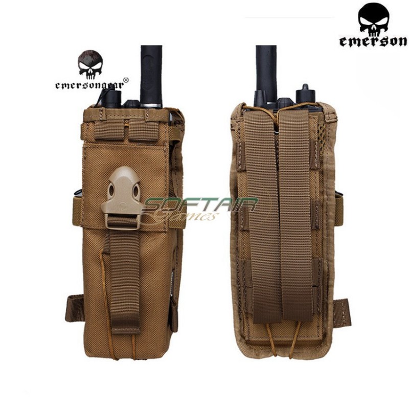 Tactical Vidio Radio Pouch Coyote Brown Emerson (em6059cb)