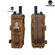 Tactical Vidio Radio Pouch Coyote Brown Emerson (em6059cb)
