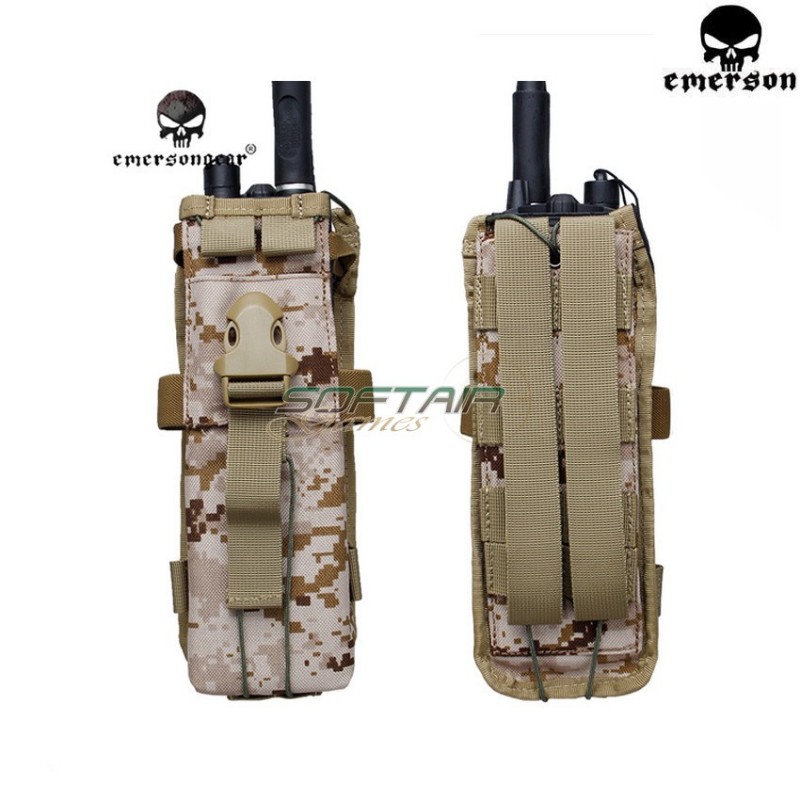 Tactical Vidio Radio Pouch Digital Desert Emerson (em6059dd)