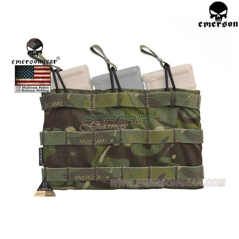 Tasca Tripla Fast Open 5.56 Multicam® Tropic Genuine Usa Emerson (em6356mctp)