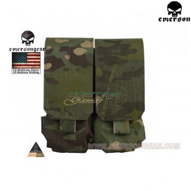 Double M4 Lbt Style Pouch Multicam® Tropic Genuine Usa Emerson (em9026mctp)