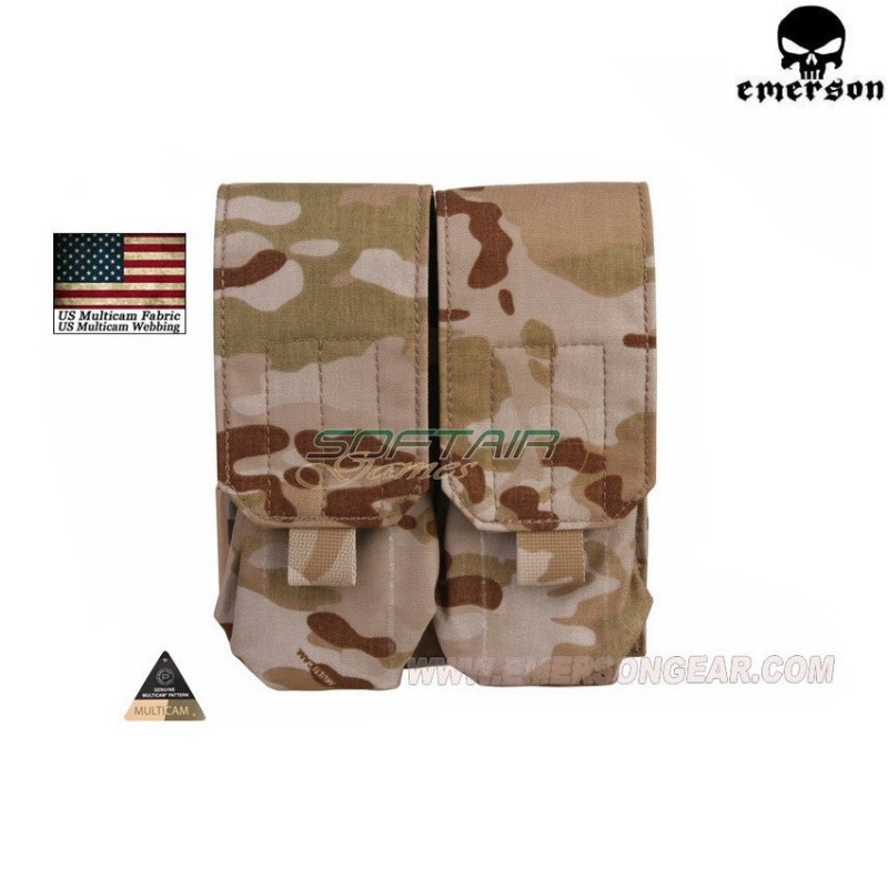 Double M4 Lbt Style Pouch Multicam® Arid Genuine Usa Emerson (em9026mcad)