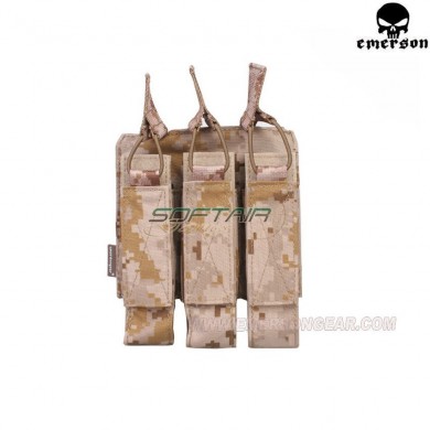 Triple Fast Open Mp7 Aor1 Pouch Emerson (em6357d)