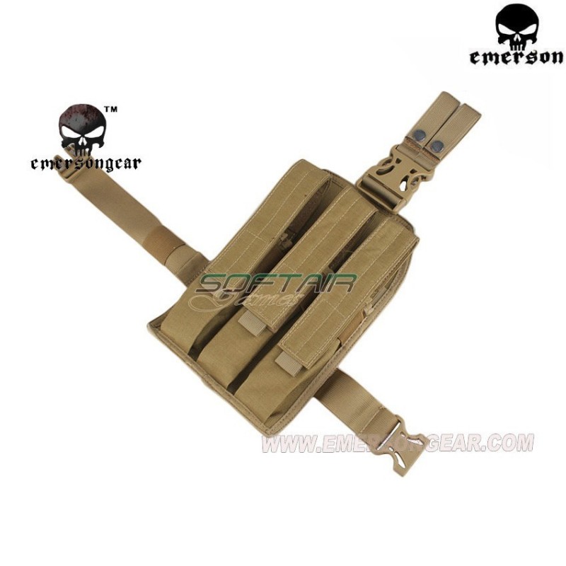Pannello Gamba Khaki Triplo Per Mp7 Emerson (em6055a)