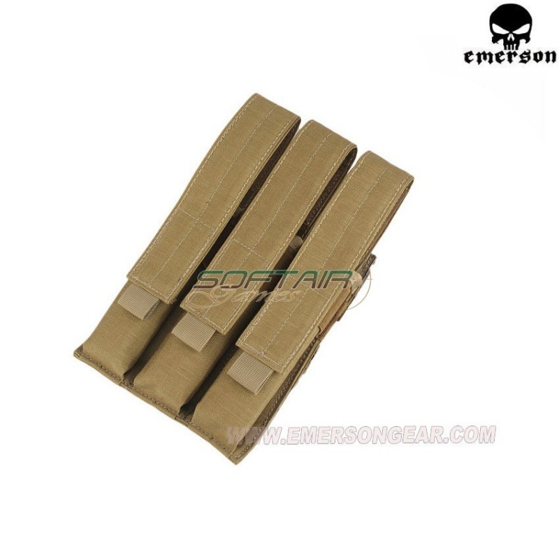 Triple Molle Mp7 Khaki Pouch Emerson (em6056a)