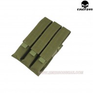 Triple Molle Mp7 Olive Drab Pouch Emerson (em6056c)
