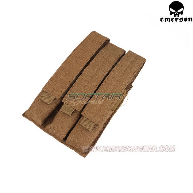 Tasca Tripla Molle Mp7 Coyote Brown Emerson (em6056d)