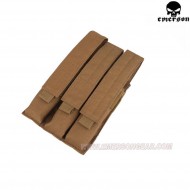 Tasca Tripla Molle Mp7 Coyote Brown Emerson (em6056d)