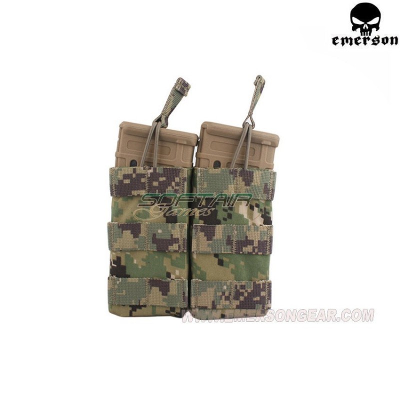 Double 5.56 Open Top Magazine Pouch Aor2 Emerson (em6354aor2)