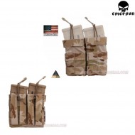 Double 5.56 Open Top Magazine Pouch Multicam® Arid Genuine Usa Emerson (em6354mcad)