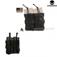 Double 5.56 Open Top Magazine Pouch Multicam® Black Genuine Usa Emerson (em6354mcbk)
